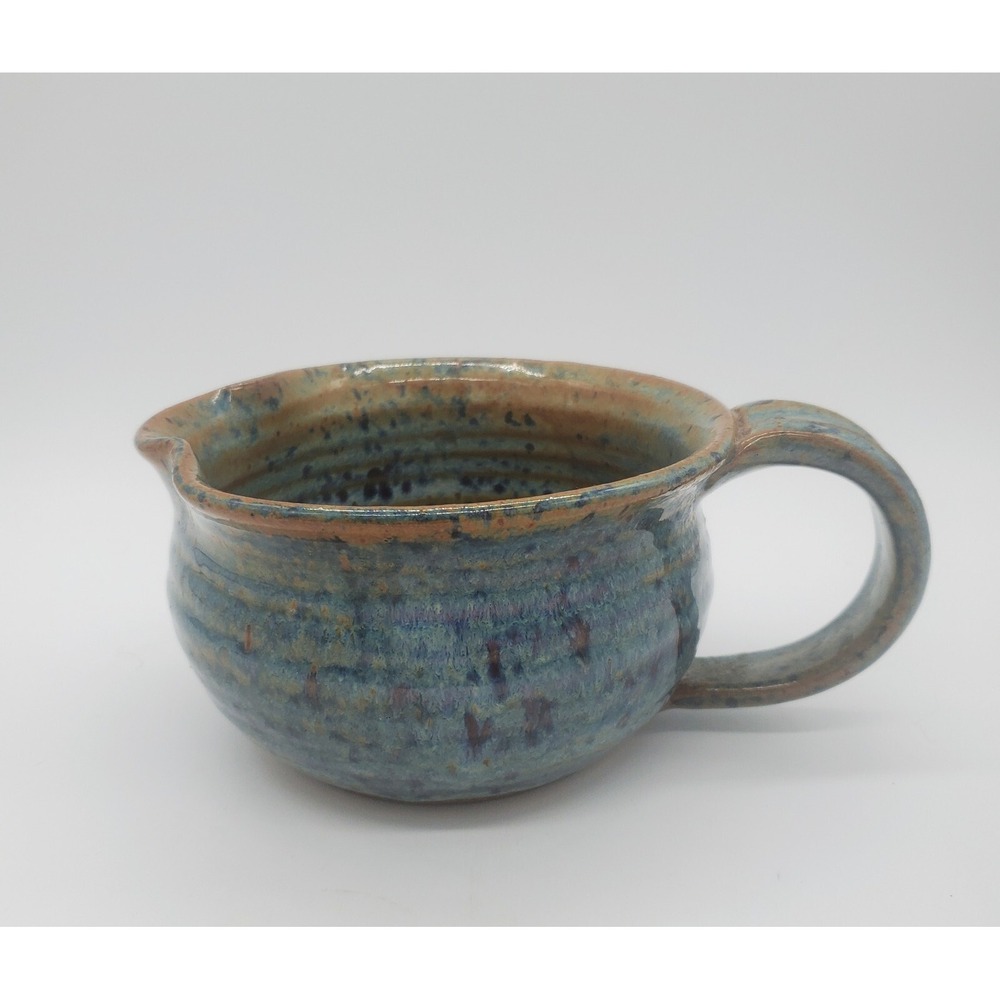 Vintage Studio Art Pottery The Wooden Potter Stoneware Mini Pitcher Gravy Boat